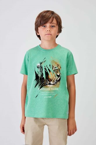 #NM TIGER - Recycled T-shirt in Green 