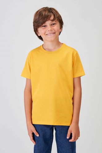 NÜWA T-shirt Básica Reciclada para Criança - Amarelo
