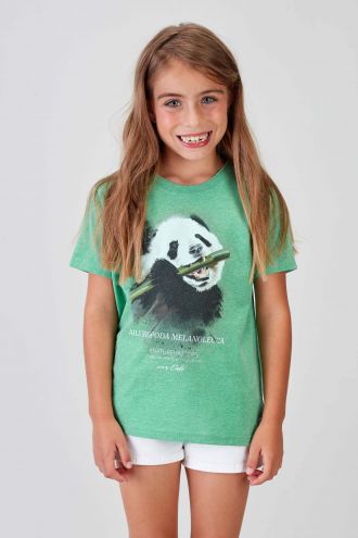 #NM PANDA - Recycled T-shirt in Green