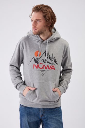 HIKING CLUB Graphic - Recycled Graphic Hoodie in Grey