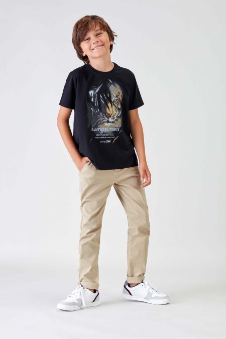 #NM TIGER - Recycled T-shirt in Black