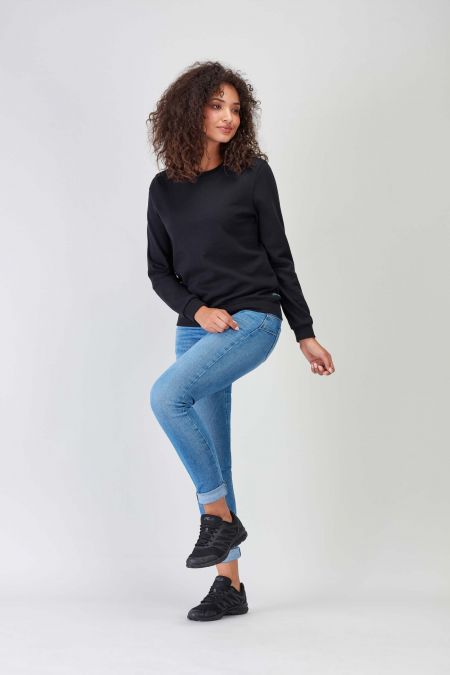 NÜWA Basic Recycled Sweatshirt for Women in Black
