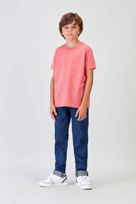 NÜWA Basic - Recycled T-shirt in Coral 
