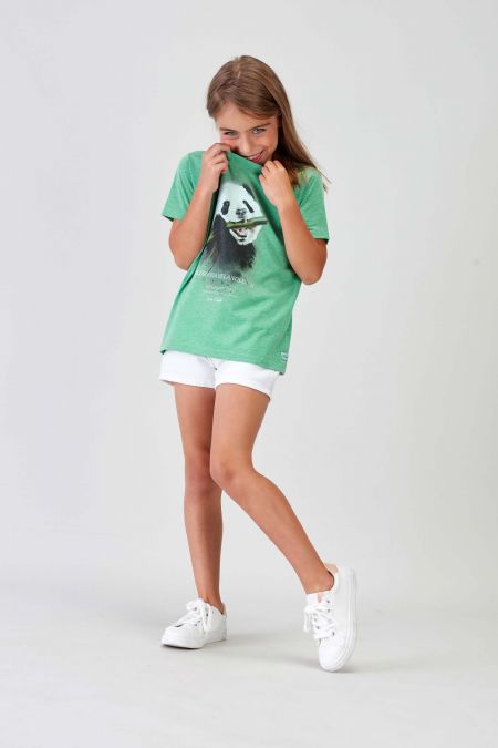#NM PANDA - Recycled T-shirt in Green