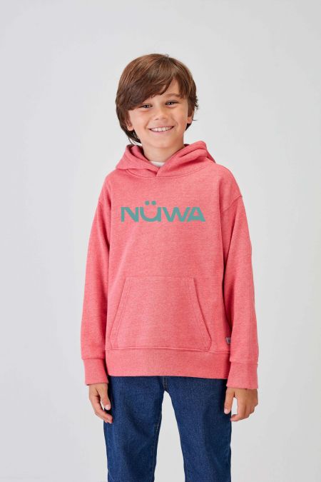 IMPACT - Recycled Hoodie in Coral