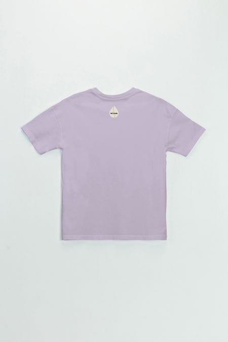 Organic Cotton Graphic T-shirt in Lilac