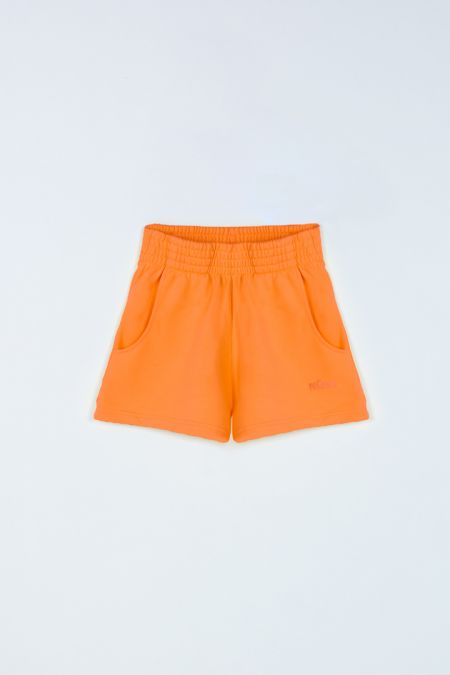 Organic Cotton Lightweight Shorts in Vibrant Orange