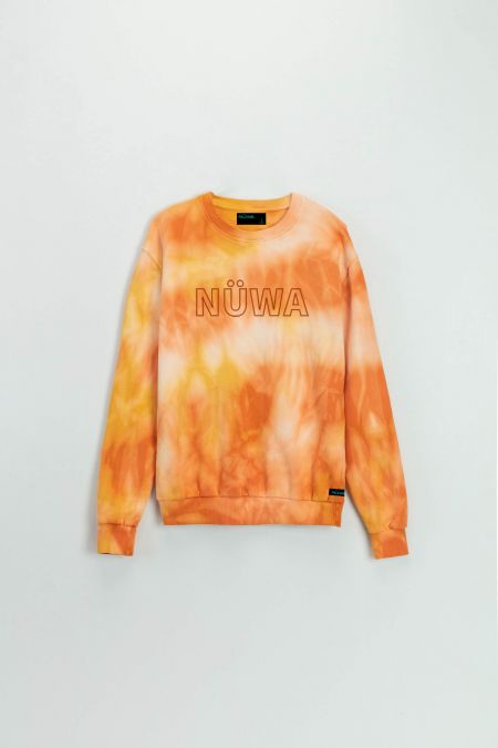 Add Color To Your Life - Organic Cotton Flame Tie Dye Sweatshirt