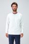 Sweatshirt Básica Reciclada para Homem em Branco